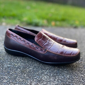 1803 Made in Portugal Leather Nome Loafers Sz 39/ usa sz 8